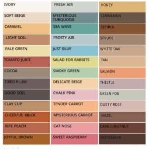 Color and Material sample