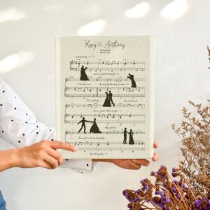 Personalized First Dance Song Lyrics Wedding Print