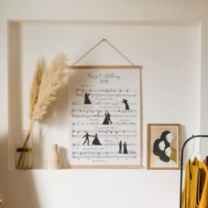 Personalized First Dance Song Lyrics Wedding Print