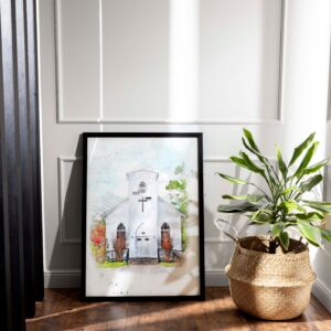 Watercolour House Portrait Personalised Painting