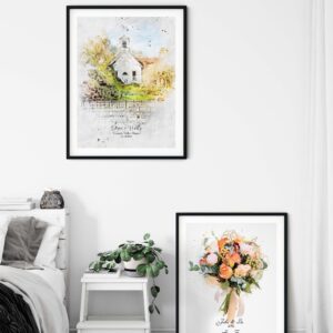 Wedding Venue Personalised Print Couple Gift