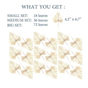 Banana Palm Leaf Wall Decals: Scandi Boho Room Decor