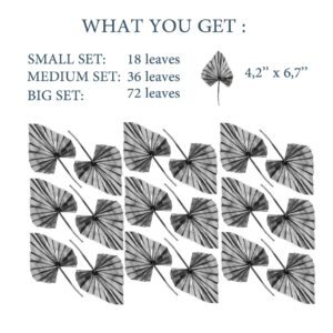 palm leaf wall decals: scandi boho room decor lf503