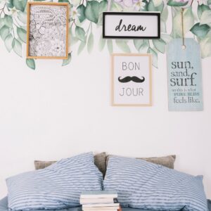 Hanging Hydrangea Wall Decals: Floral Greenery Nursery Decor