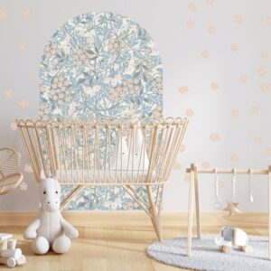 Custom Name Large Floral Arch Wall Sticker Nursery