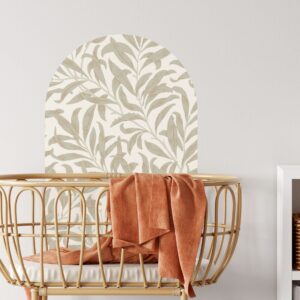 Custom Name Large Floral Arch Wall Sticker Nursery