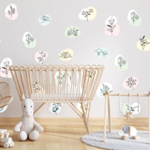 Wildflower Wall Decals: Polka Dot Nursery Decor