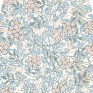 Floral Arch Wall Decal: Beige Flowers, Neutral Nursery Decor