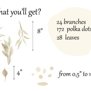 Watercolor Leaves Wall Decals