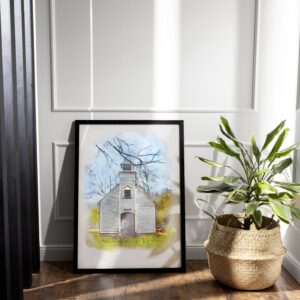 Watercolour House Portrait Personalised Painting