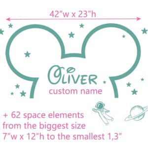 Mickey Toddler Large Headboard Wall Decal Space Sticker