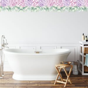 Hanging Hydrangea Wall Decals: Floral Greenery Nursery Decor