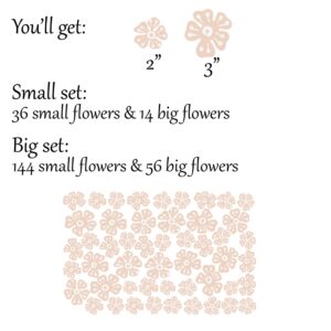 Floral Nursery Wall Decals – Beige Flowers