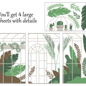 Greenhouse Wall Decal: Boho Flower Nursery Decor