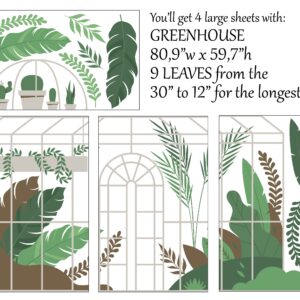 Greenhouse Wall Decal: Boho Flower Nursery Decor