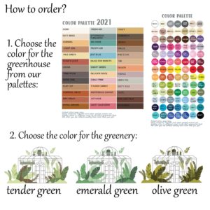 Greenhouse Wall Decal: Boho Flower Nursery Decor