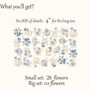 Watercolor Flower Greenery Wall Decals Nature Sticker