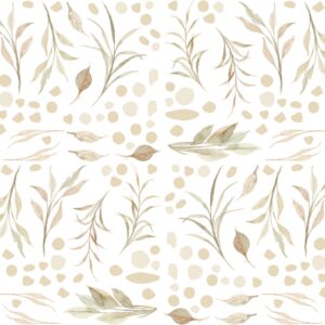 Watercolor Leaves Wall Decals