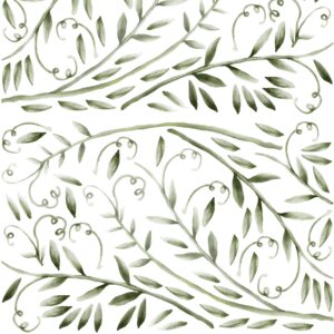 Nursery Large Greenery Lianas Wall Stickers Violet