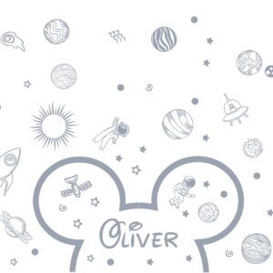 Mickey Toddler Large Headboard Wall Decal Space Sticker