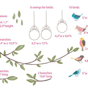 Tree Branch Wall Decals – Birds