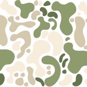 Abstract Greenery Boho Large Spots Wall Decals Color Room