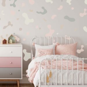 Abstract Greenery Boho Large Spots Wall Decals Color Room