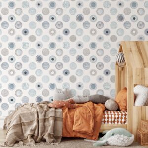 Circles Wallpaper – Scandinavian Floral