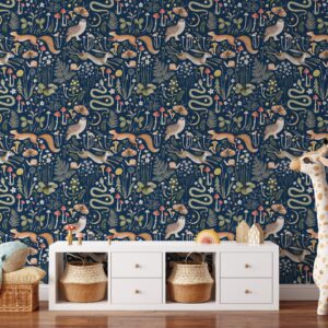 Woodland Wallpaper Peel and Stick Forest Removable Self