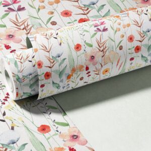 Watercolor Wildflower Field Wallpaper