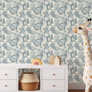 Wild Animals Woodland Wallpaper Peel and Stick Forest