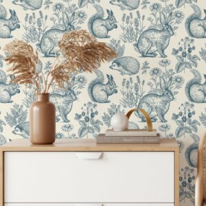 Wild Animals Woodland Wallpaper Peel and Stick Forest