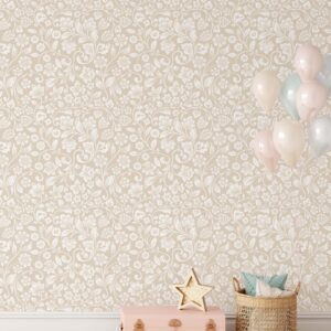 Flowers Wallpaper Peel and Stick Classic Floral Removable
