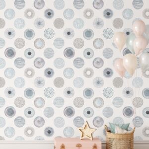 Circles Wallpaper – Scandinavian Floral