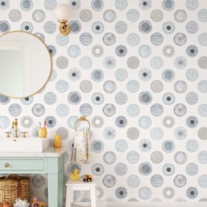 Circles Wallpaper – Scandinavian Floral