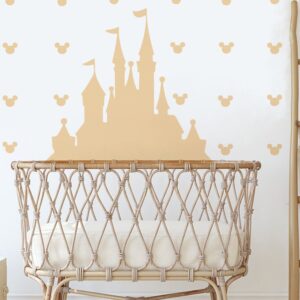 Fairy Castle Wall Decal Mickey Toddler Headboard Crib