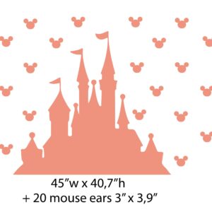 Fairy Castle Wall Decal Mickey Toddler Headboard Crib