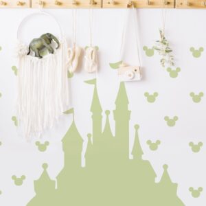 Fairy Castle Wall Decal Mickey Toddler Headboard Crib