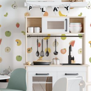 Watercolor Fruit Wall Decals: Reusable Nursery Decor