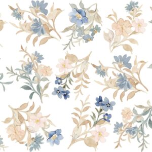 Large Watercolor Flowers Greenery Wall Decals Nature