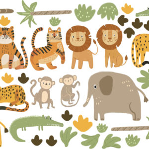 Safari Animals Jungle Wall Decals