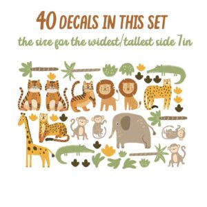 Safari Animals Jungle Wall Decals