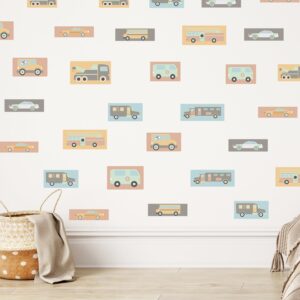Car & Truck Wall Decals: Reusable Nursery Decor