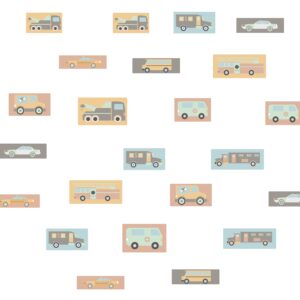 Car & Truck Wall Decals: Reusable Nursery Decor