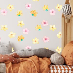 Flowers Wall Decals Greenery Sticker Nursery Room