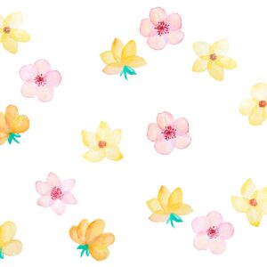 Flowers Wall Decals Greenery Sticker Nursery Room