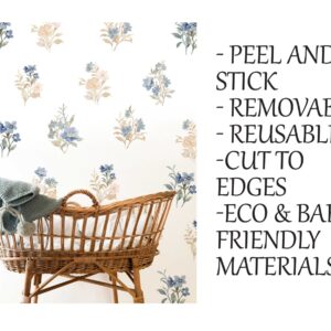 Large Watercolor Flowers Greenery Wall Decals Nature