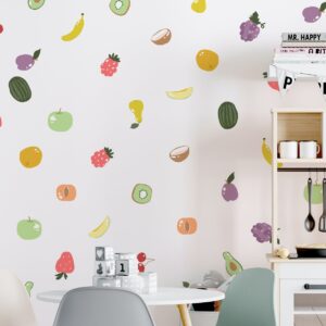 fruits wall decals: reusable nursery & kids room decor d010