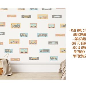 Car & Truck Wall Decals: Reusable Nursery Decor