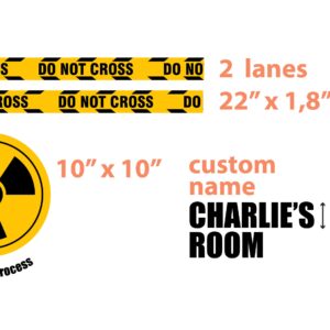 personalized name room sign: gaming nursery decor, reusable wall decal d021